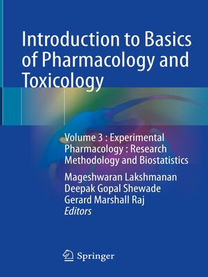 cover image of Introduction to Basics of Pharmacology and Toxicology, Volume 3